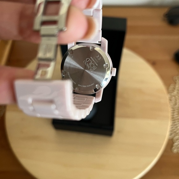 Movado Bold Ceramic Pink Watch - Picture 7 of 8